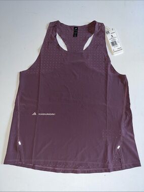 adidas Running Singlet womens S Adi365 H.Koumori Purple Ventilated Top $65